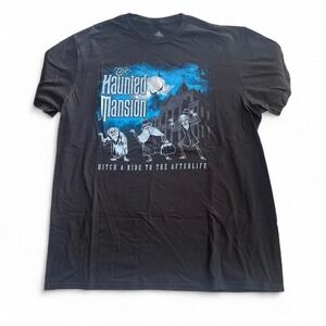 Disney haunted mansion black tee shirt